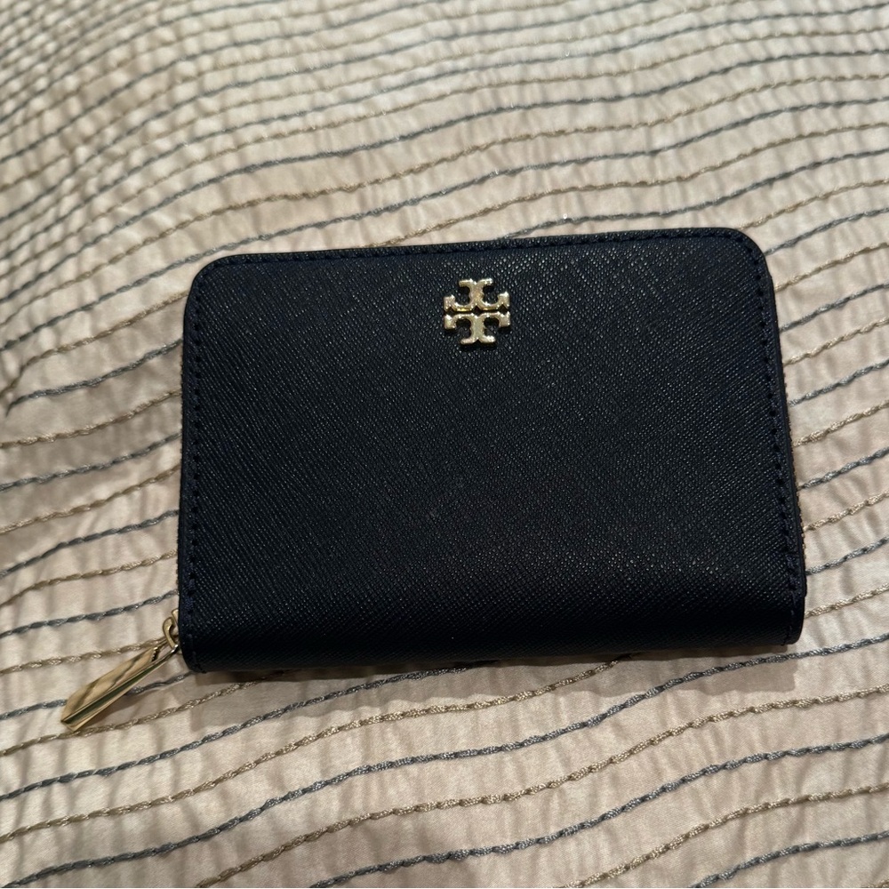 Tory Burch Navy Blue Card Case